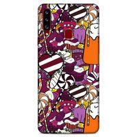 Lopard Samsung Galaxy A20s Uyumlu Kılıf Soyut Sanat (32) Desenli Soft Silikon Kılıf