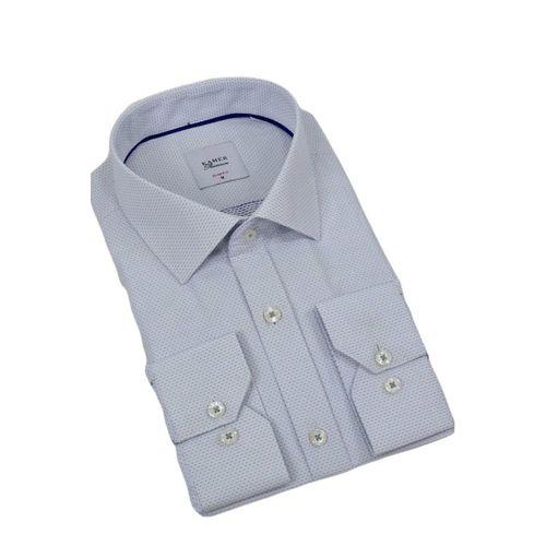 Erkek Puantiyeli Slim Fitt Uzun Kol Gömlek 2402 BGL-ST04385