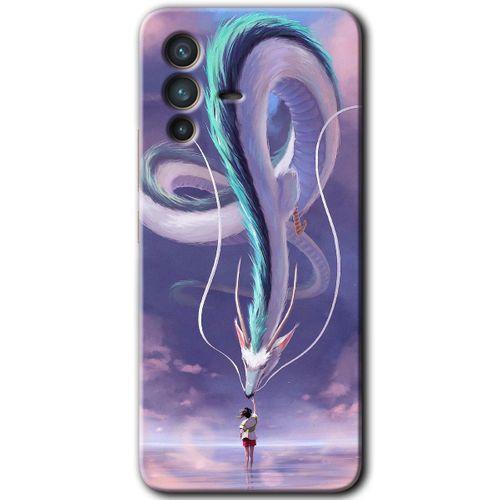 Vivo V23 5G HD Baskılı Kılıf + 9D Tam Ekran Koruyucu - Dragon Snake
