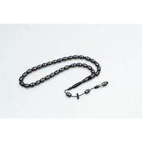 Oltu Taşı Çift Renk Damla Çevirme İşlemeli Tespih