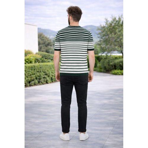 ALEXANDERGARDI ÇİZGİLİ TRIKO T-SHIRT  (AG504802)