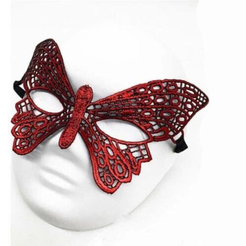 Kırmızı Dantel Masquerade Maskesi