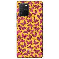Samsung Galaxy S10 Lite Kılıf Kelebek Etkisi (27) Tasarımlı Kılıf Karışık Renkli