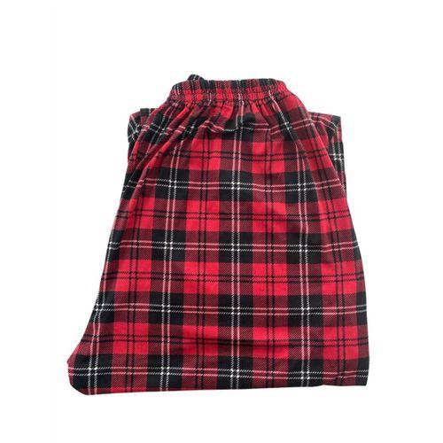 Kadın Ekose Desenli Siyah Pijama Altı Milan -003