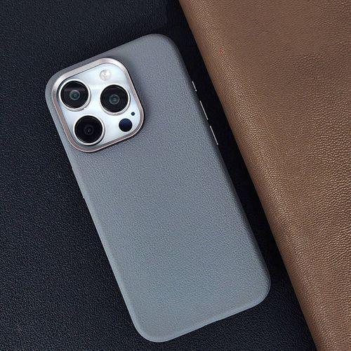 Apple iPhone 14 Pro Max Kılıf M-safe Şarj Özellikli PU Deri Zore Adora Kapak