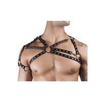 Zımba Detaylı Seksi Erkek  Üst Harness - Brfm66