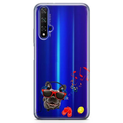 Huawei Nova 5t Kılıf Entel Köpek Arka Kapak Koruma Desenli Full Koruyucu