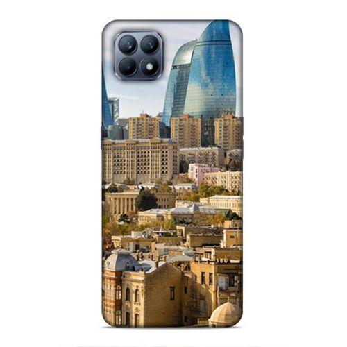 Huawei P40 Lite Uyumlu Kılıf Azarbaijan (31) TPU Kılıf Bakü Kuleler