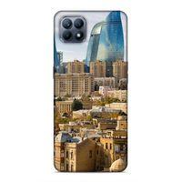 Huawei P40 Lite Uyumlu Kılıf Azarbaijan (31) TPU Kılıf Bakü Kuleler