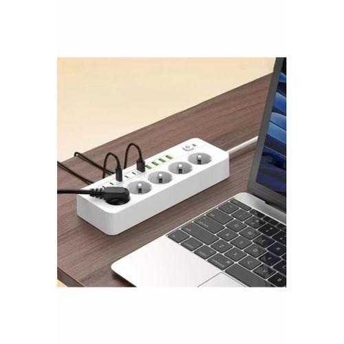 3500w Akım Korumalı 5’li Grup Priz: 5x Usb + 5x Type-c Çıkışlı (2 Metre)