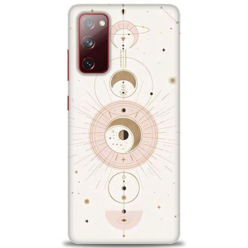 Samsung Galaxy S20 FE Kılıf HD Baskılı Kılıf - Evren + Tam Ekran Koruyucu