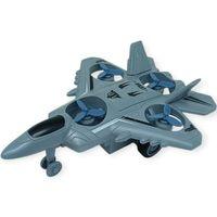 Sürtmeli Döner 4 Pervaneli Uçak - Gri