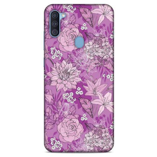 Samsung Galaxy A11 Uyumlu Kılıf Pembe Delisi (8) Baskılı Kılıf Çiçek