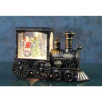 Trenli Yılbaşı Işıklı Kar Küresi