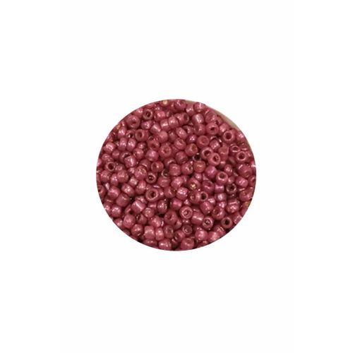 Dökme Cam Kum Boncuk (11/0) 2 mm - 60 Gram -  Koyu Pembe - BNC046