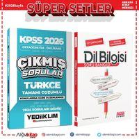 Yediiklim 2026 KPSS Ortaöğretim Önlisans Türkçe Konularına Göre Çıkmış Sorular ve AKM Dil Bilgisi Soru Bankası Seti 2 Kitap