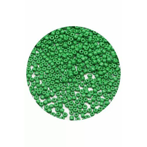 Opak Yeşil Renk 4 mm Yaklaşık 660 adet / 60 gram Cam Boncuk Oya Yazma Bileklik ve Kolye