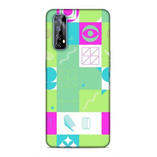 Huawei P Smart 2021 Uyumlu Kılıf Insomnia (30) Silicone Case Pembe Yeşil