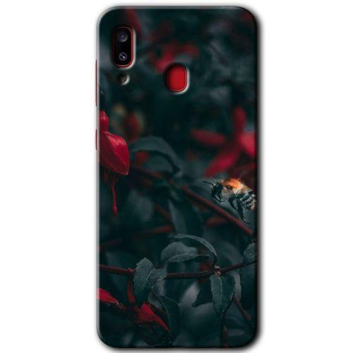 Samsung Galaxy A30 Kılıf Baskılı Kapak - Avcı Arı +Tam Kaplayan Mat Seramik