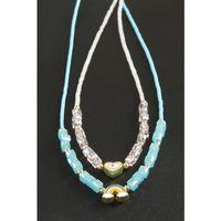 Karışık Figürlü Miyoki Boncuk Küp Kristal Kolye 1 Adet