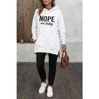 Kadın Uzun Kollu Kapşonlu Bağcıklı Viskon Iki Iplik Sweat