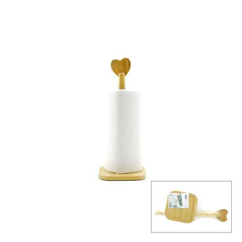 Bambu Kağıt Havluluk 12x12 cm Kalp Başlı Sap 28.5 cm