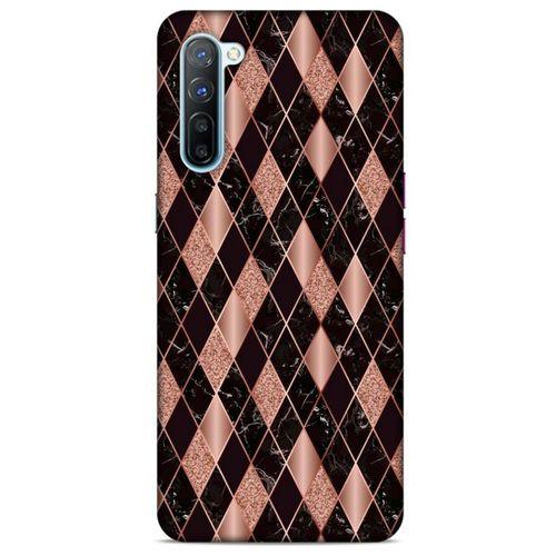 Mermer Desenli (25) Tema Antişok Kapak Rose Gold Oppo Reno 3 Kılıf