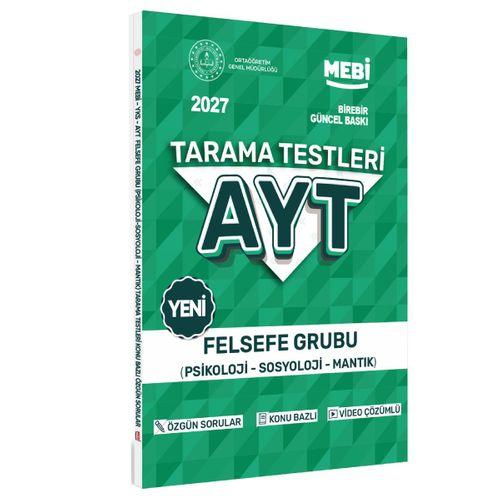 2027 YKS-AYT MEBİ-OGM Felsefe Grubu Özgün Tarama Testleri Kitabı A4 Boyut Renkli Görsel BASKI ÜCRETİ