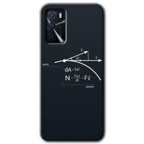 MRCİLETİSİM Oppo A16 Kılıf HD Desen Baskılı Arka Kapak + Temperli Cam - Work Formül