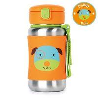 Skip Hop Zoo Pipetli Paslanmaz Çelik Suluk 350 ml Köpek