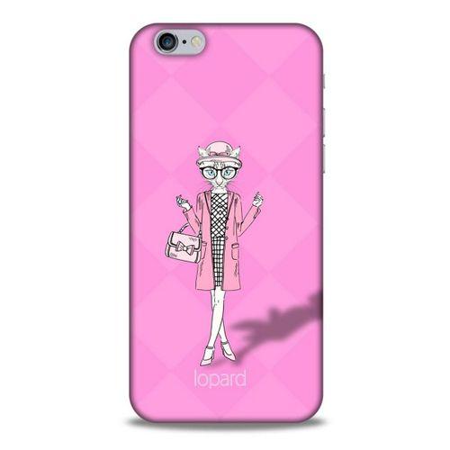 Apple Iphone 6 Kılıf FunnyMaX (21) Koruyucu Kapak Şeker Pembe Kedi