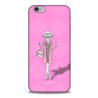 Apple Iphone 6 Kılıf FunnyMaX (21) Koruyucu Kapak Şeker Pembe Kedi