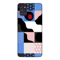 Samsung Galaxy A21s Uyumlu Kılıf Insomnia (44) Tough Armor Kılıf Mavi Siyah