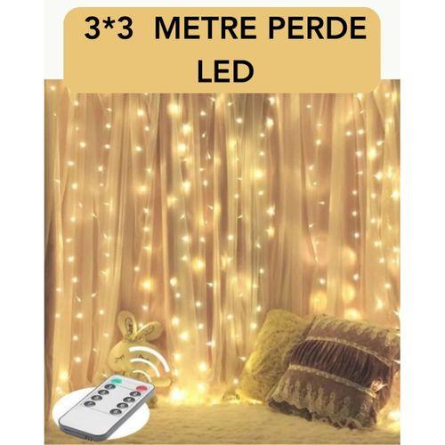 3x3 Metre Perde Led Işık – Parti Ve Bahçe Dekorasyonu