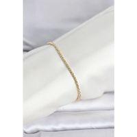 CM 14K Gold Renk Burgulu Zincir Model Kadın Bileklik