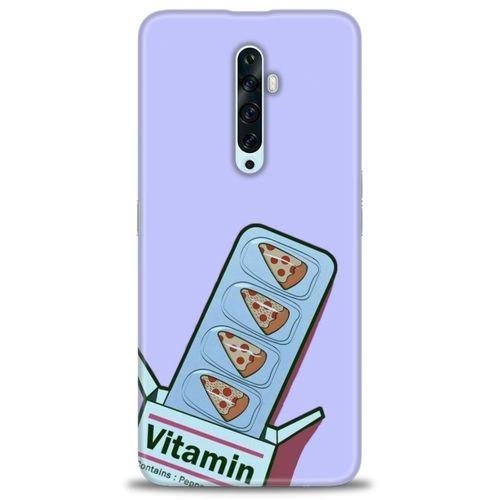 Oppo Reno 2Z Kılıf HD Baskılı Kılıf - Vitamin + Tam Ekran Koruyucu