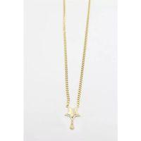 Taşlı Yıldız Vip Kolye - Altın