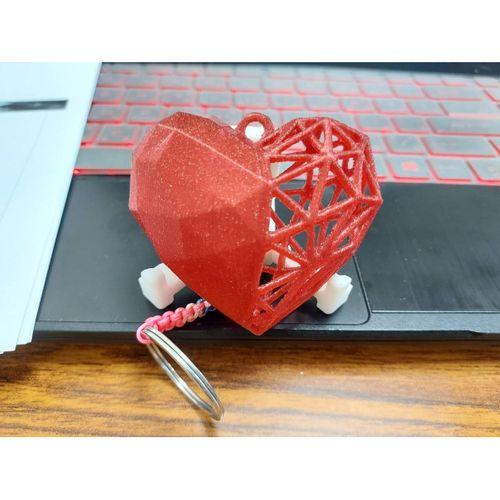 Düşük Poli Yarı Voronoi Kalp - 5142340