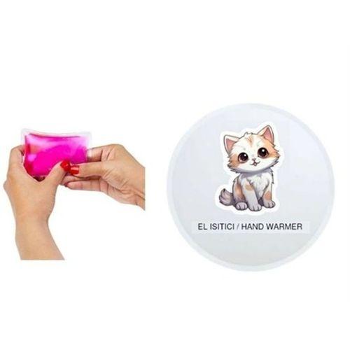 Sevimli Kedi Cep Sobası,El Isıtıcı,Sıcak Su Torbası Pvc  9Cm