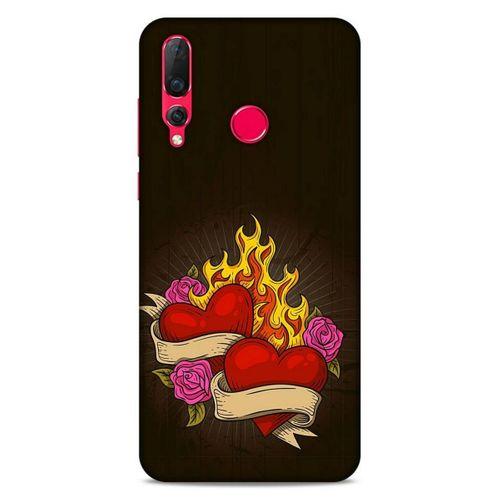 Lopard Huawei P Smart Z Uyumlu Kılıf Tattoo's (14) Lansman Kılıf Çift Kalp
