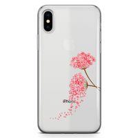 Apple iPhone XS Max Kılıf Hüzünlü Ortanca Arka Kapak Koruma Desenli Full Koruyucu