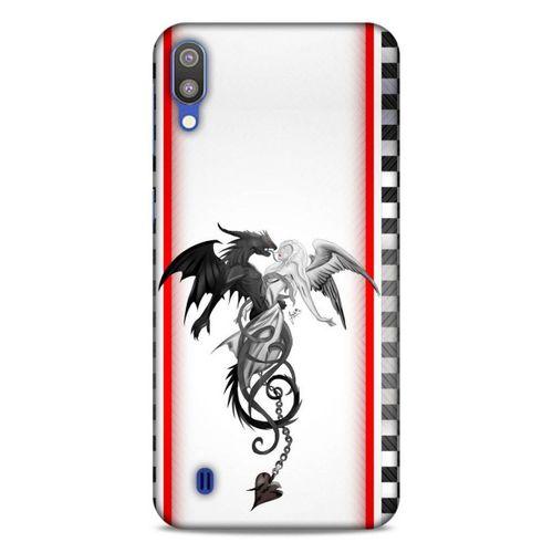 Lopard Samsung Galaxy M10 Uyumlu Kılıf Tattoo's (49) Ultra Silikon Kılıf Dragon Love