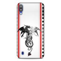 Lopard Samsung Galaxy M10 Uyumlu Kılıf Tattoo's (49) Ultra Silikon Kılıf Dragon Love