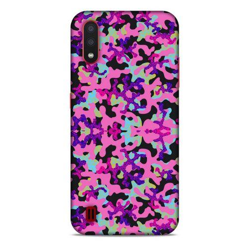 Samsung Galaxy A01 Uyumlu Kılıf Pembe Delisi (34) Slim Armor Kılıf Kamuflaj