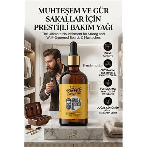 Yoğun Sakal ve Bıyıklara Bakım Yağı Yumuşatıcı Kaşıntı Kepek Önleyici Serum 100ml 723074