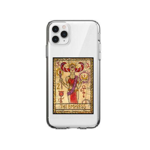 iPhone 11 Pro The Empress Desenli Premium Şeffaf Silikon Kılıf