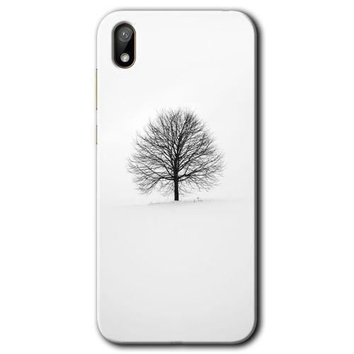 Potkal Hediye Fabrikası Huawei Y5 2019 Kılıf HD Desen Baskılı Arka Kapak - Alone Tree