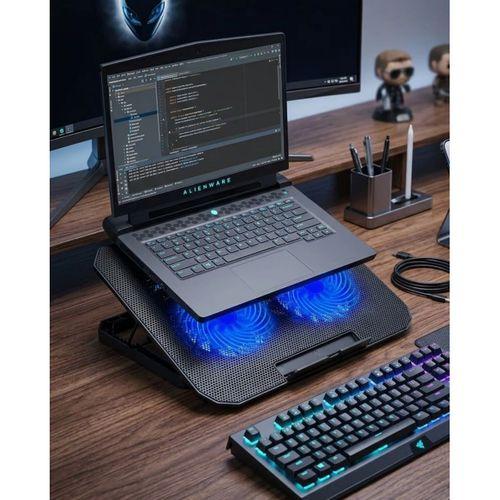 Çift Fanlı Sessiz Laptop Soğutucu 17 İnç Uyumlu Yükseltici Stand