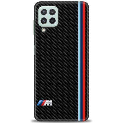 Samsung Galaxy M22 Kılıf HD Baskılı Kılıf - BMW + Tam Ekran Koruyucu