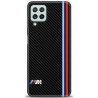Samsung Galaxy M22 Kılıf HD Baskılı Kılıf - BMW + Tam Ekran Koruyucu